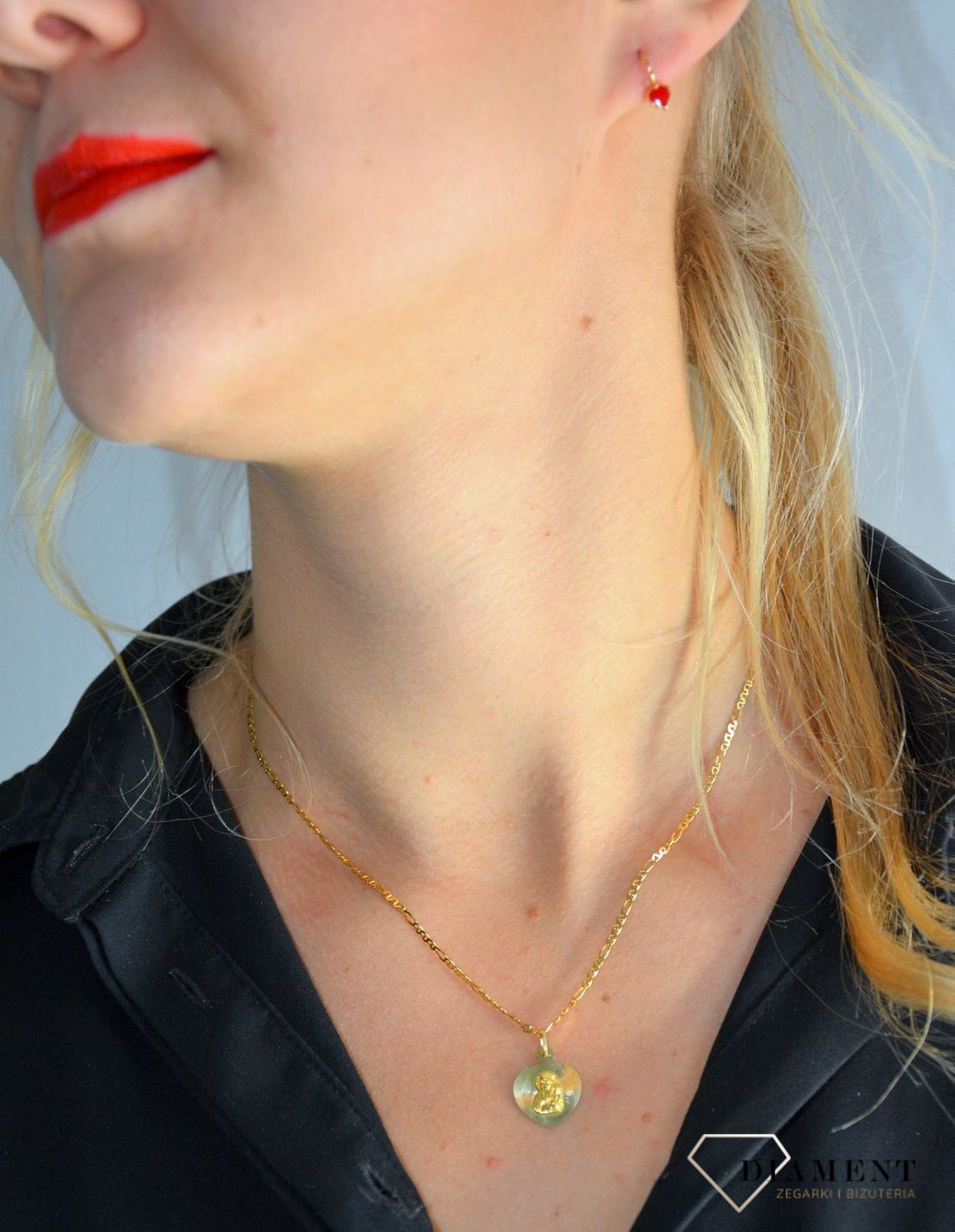 Złoty łańcuszek 585 figaro 2 mm DIA-LAN-1257-585 2mm.jpg